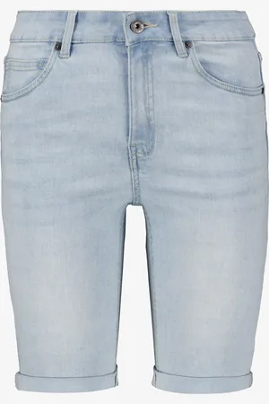 TwoDay Dames denim bermuda short lichtblauw