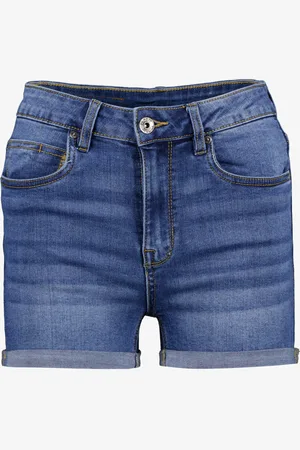 TwoDay Dames denim short donkerblauw