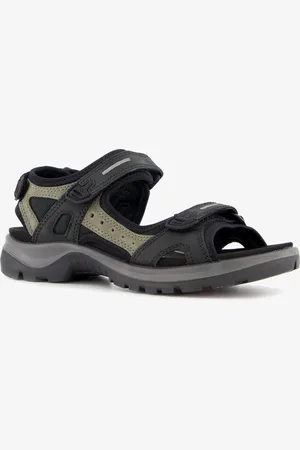 Ecco Onroads leren dames sandalen groen