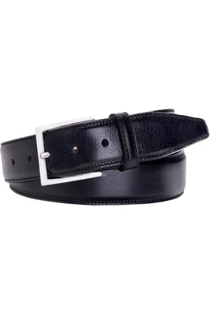 Profuomo Riem solid black calf leather