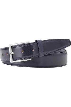 Profuomo Herenriem navy blue calf leather