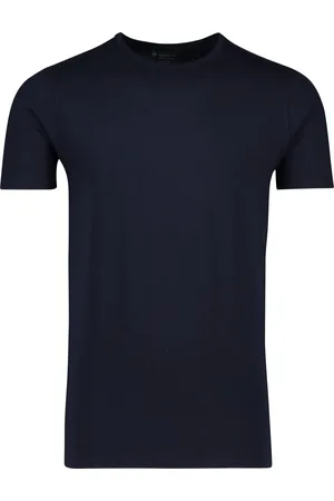 Slater T-shirt effen katoen 2-pack