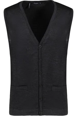 Maerz Vest knopen effen wol