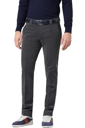 Meyer Pantalon corduroy Roma donkergrijs wolcord