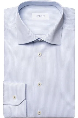 Eton Overhemd gestreept slim fit katoen