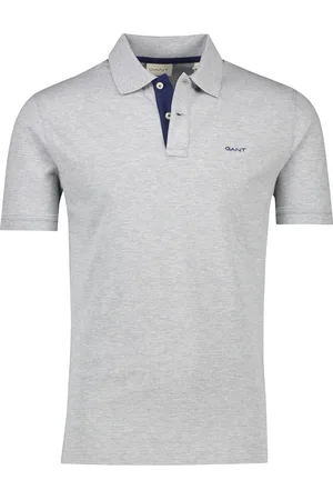 GANT Polo slim fit gemêleerd katoen