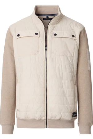 Casa Moda Outdoorvest borstzakken wijde fit katoen
