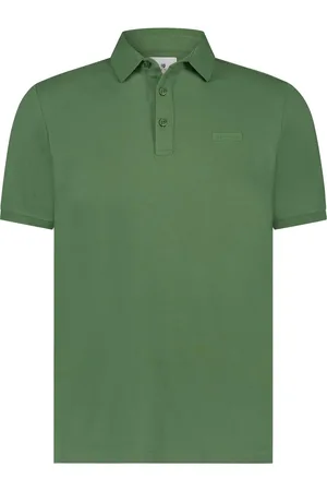 State of art Poloshirt wijde fit effen