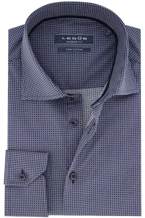 Ledub Overhemd mouwlengte 7 Modern Fit New normale fit