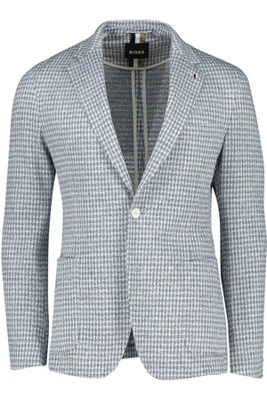 HUGO BOSS Boss C-Hanry-J colbert geruit normale fit met zakken