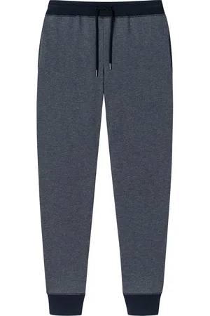 Schiesser Pyjamabroek navy geprint katoen Mix+Relax
