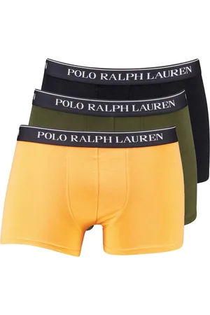 Ralph Lauren Ralph Lauren boxershorts 3-pack groen-zwart-oranje effen
