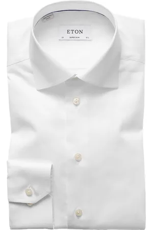 Eton Business overhemd Signature Twill super slim fit effen