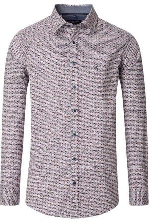 Casa Moda Overhemd katoen geprint wijde fit