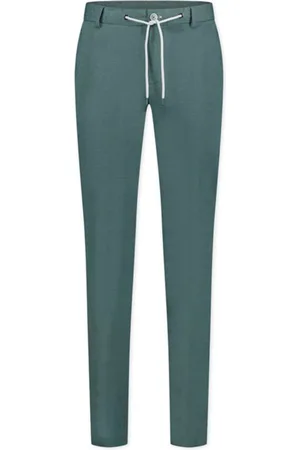 Blue Industry Pantalon mix en match uni katoen slim fit