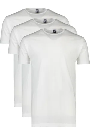 Alan Red Derby t-shirt effen katoen 3-pack