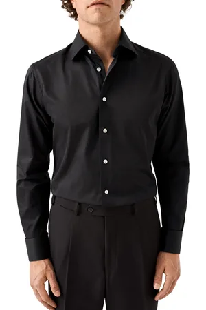Eton Overhemd effen contemporary fit katoen