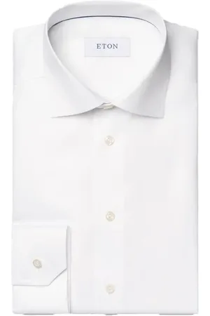 Eton Overhemd contemporary fit signature twill katoen