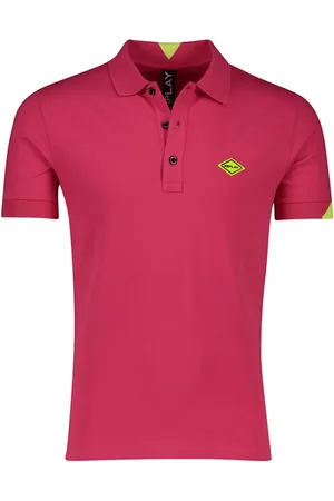 Replay Polo normale fit met details effen katoen