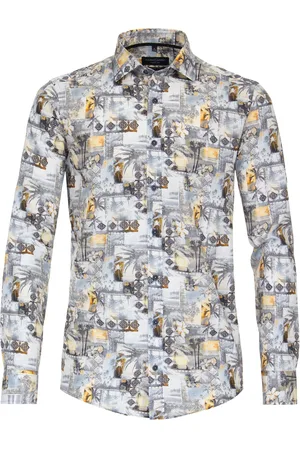 Casa Moda Overhemd casualnormale fit geprint katoen