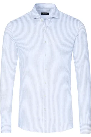DESOTO Katoenen overhemd slim fit gestreept