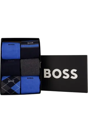 HUGO BOSS Boss giftbox sokken 6-pack -grijs-mix