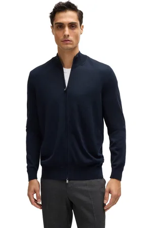 HUGO BOSS Boss Black vest effen wol normale fit