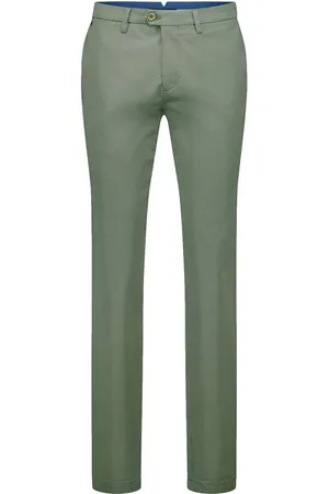 Atelier Gardeur Zacht slim fit katoenen pantalon flatfront model