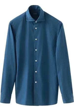 Eton Overhemd slim fit effen katoen