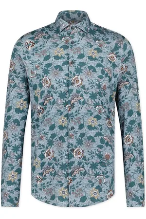 Blue Industry Casual overhemd slim fit geprint katoen