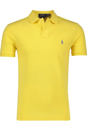 Ralph Lauren Katoenen polo effen slim fit