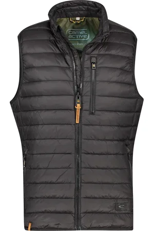 Camel Active Bodywarmer zwart opstaande kraag