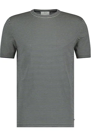 Born with Appetite T-shirt wit gestreept