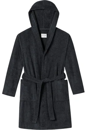 Schiesser Badjas heren Essentials antraciet