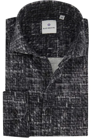 Blue Industry Casual overhemd slim fit geprint katoen