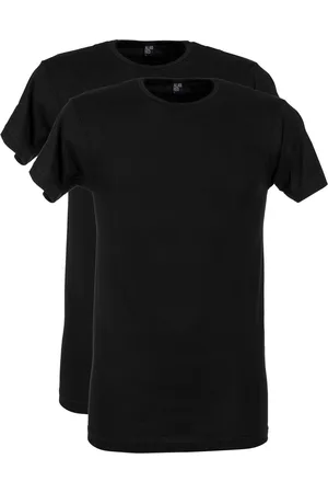 Alan Red Derby t-shirt effen katoen 2-pack