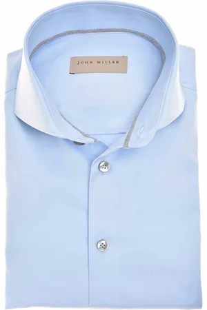 john miller Overhemd effen katoen cutaway boord
