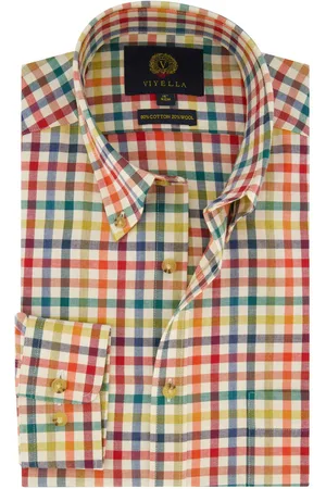 Viyella Overhemd geruit multicolor geruit katoen