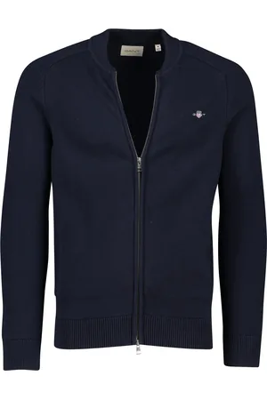 GANT Vest effen katoen normale fit