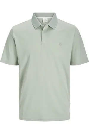 Jack&amp;jones Aqua Gray poloshirt korte mouw