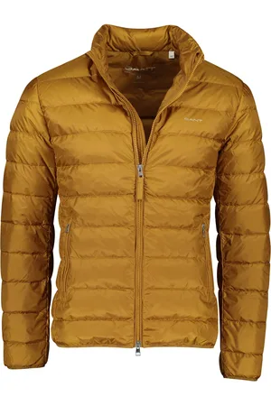 GANT Jas gewatteerd mosterd normale fit effen