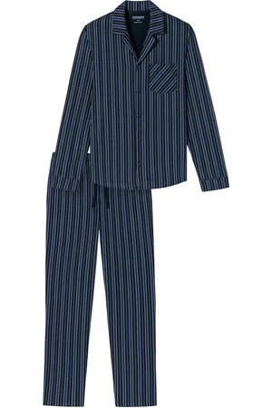 Schiesser Selected! premium pyjama navy gestreept