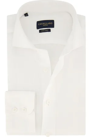 Cavallaro Napoli Overhemd slim fit effen linnen