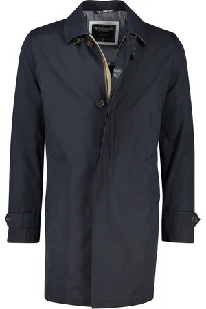 Wellington of Bilmore Stirling zomerjas navy waterafstotend normale fit katoen