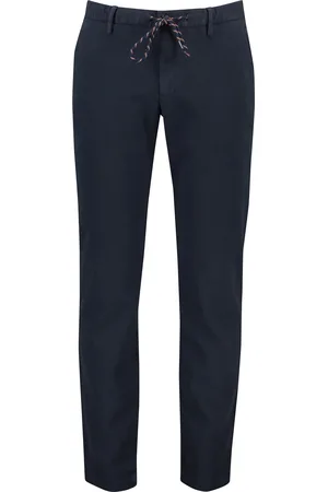 Alberto Katoenen broek effen slim fit