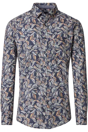 Casa Moda Overhemd geprint katoen