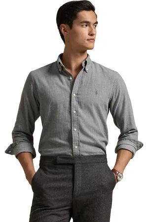 Ralph Lauren Casual overhemd effen Custom Fit