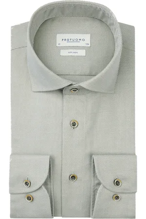 Profuomo Overhemd slim fit strijkvrij