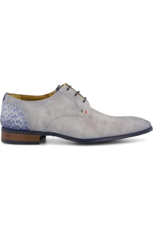 Giorgio Nette schoenen effen leer met donkerblauwe details