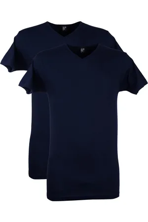 Alan Red T-shirt Vermont effen katoen 2-pack